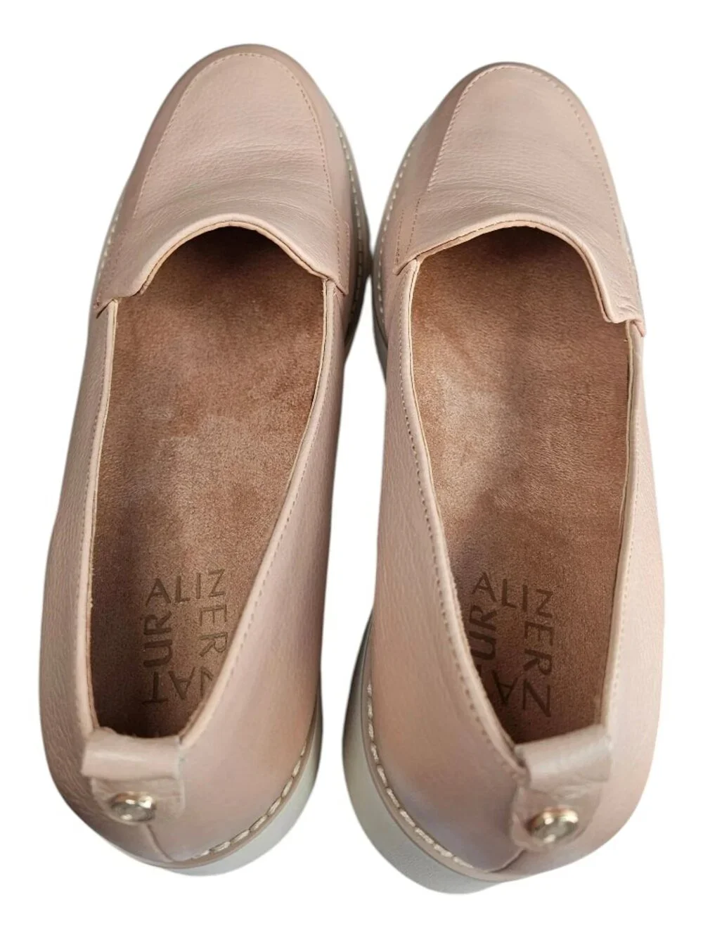 Naturalizer Darry Leather Chunky Lug Sole Loafer 9.5M, 90s Inspired, Preppy, NWT